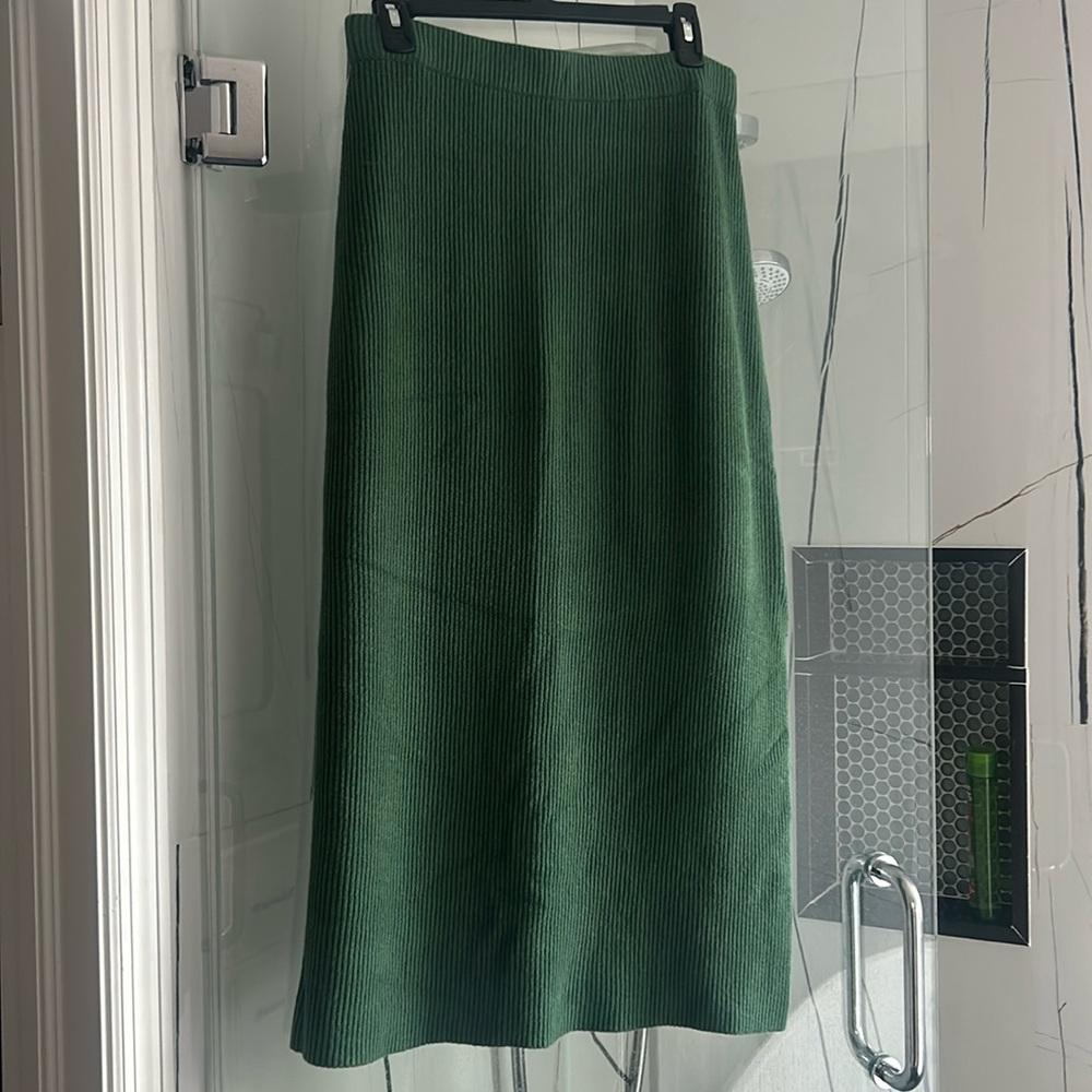 Malene Birger cool green knit skirt!